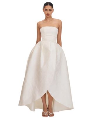  Tomika Jacquard Dipped Hem Wedding Gown