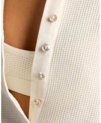  Waffle Knit Pullover