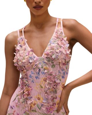 Embellished Mesh Maxi Dress