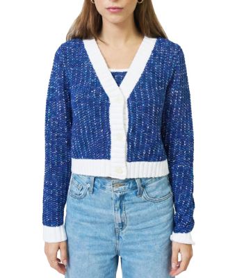 Women's Allie Cropped Chunky Cardigan Sweater