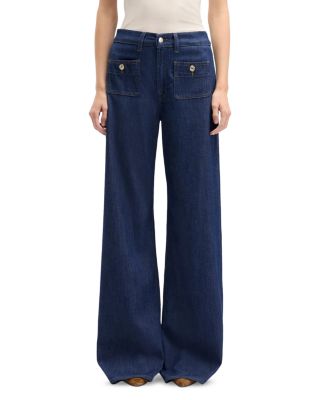 Lotta High Rise Wide Leg Jeans in Halona