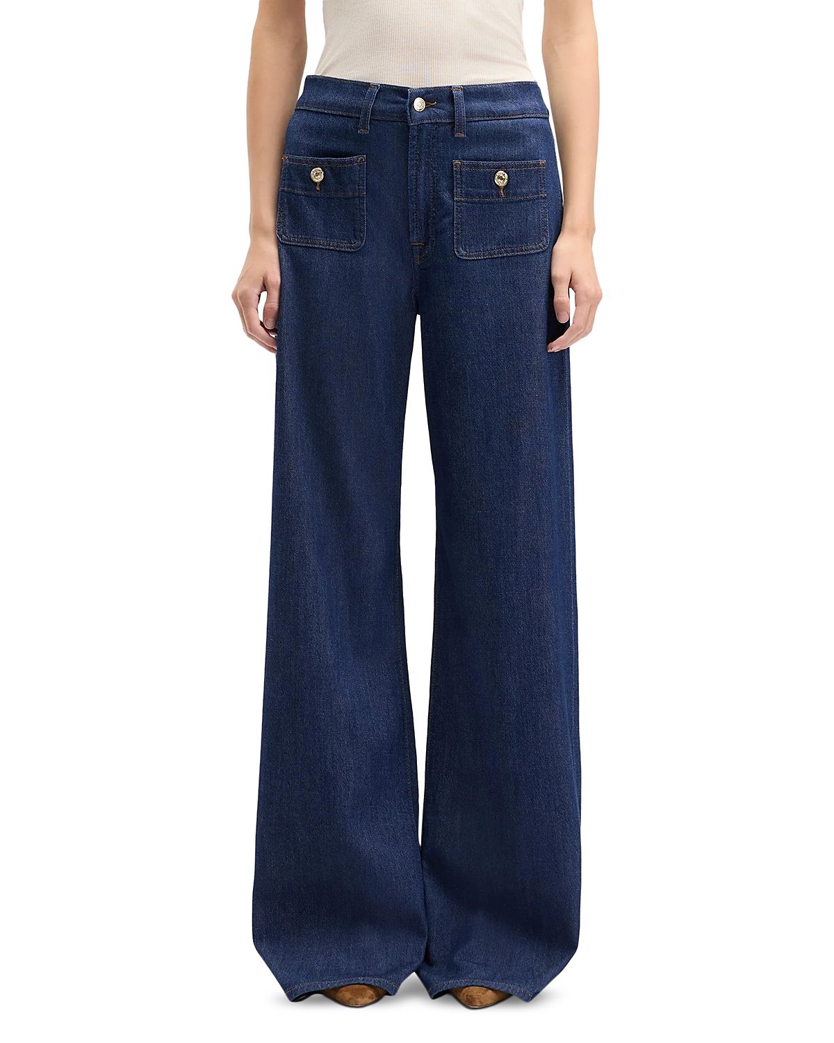 7 For All Mankind Lotta High Rise Wide Leg Jeans