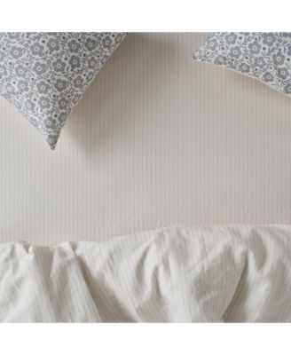 Folk Floral Linen Blend Fitted Sheet