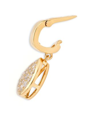 18K Yellow Gold Trisolina Pendant with Pave Diamonds