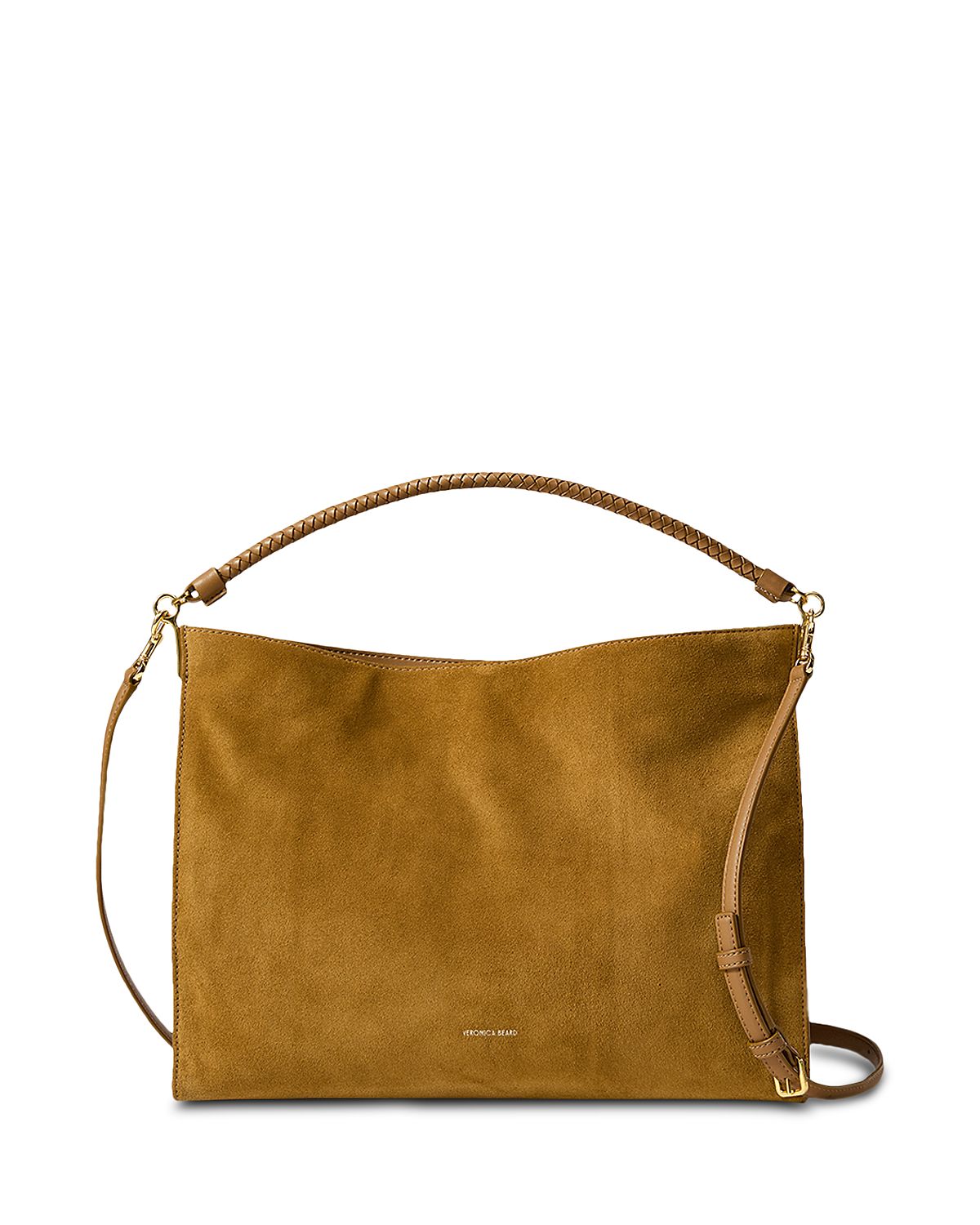 Veronica Beard Vida Medium Suede Shoulder Bag