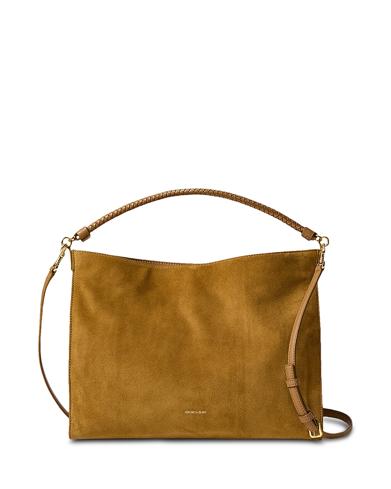 Veronica Beard Vida Medium Suede Shoulder Bag