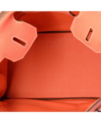 Birkin 30 Handbag Pink Clemence with Palladium Hardware