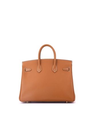 Birkin 25 Handbag Brown Epsom with Gold Hardware