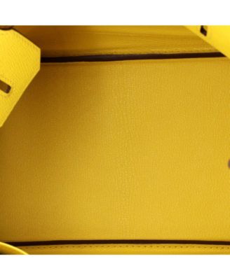 Birkin 30 Handbag Yellow Epsom with Palladium Hardware