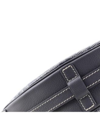   Hirondelle Shoulder Bag Coated Canvas and Leather