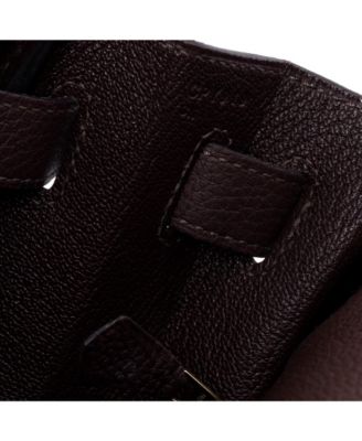 Kelly 32 Handbag Brown Togo with Gold Hardware