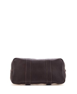 36 Garden Party Tote Toile and Leather