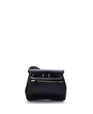 20 Herbag Zip Toile and Leather