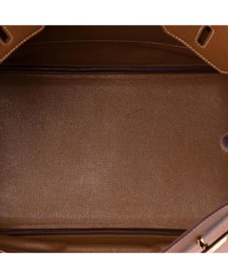 Birkin 35 Handbag Brown Togo with Gold Hardware