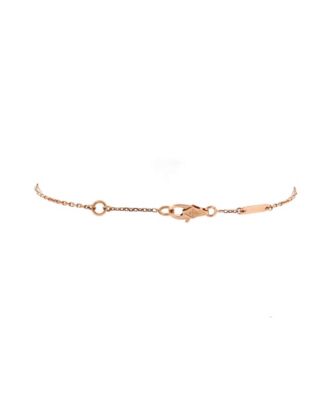  Sweet Alhambra Heart Bracelet 18K Rose Gold with Carnelian