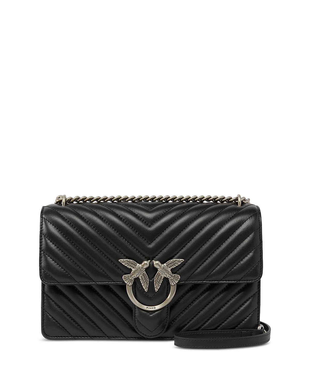 Pinko Love One Classic Leather Crossbody