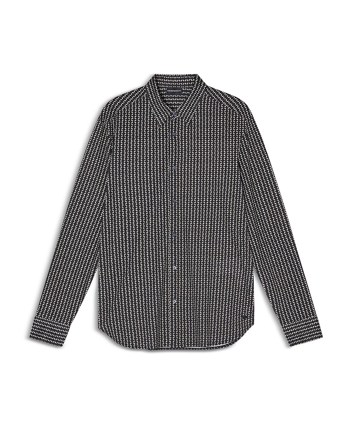 Emporio Armani Regular Fit Micro-Geo Shirt