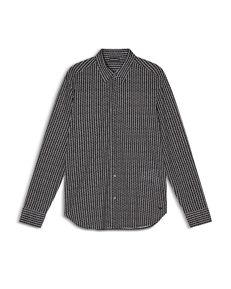 Emporio Armani Regular Fit Micro-Geo Shirt