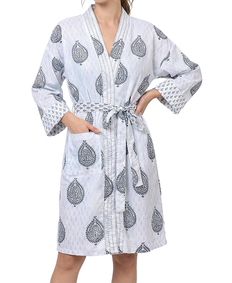 Malabar Baby Women's Block-Printed Robe