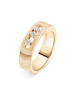 Move Noa Diamond Cutout Ring in 18K Yellow Gold, 0.10 tcw