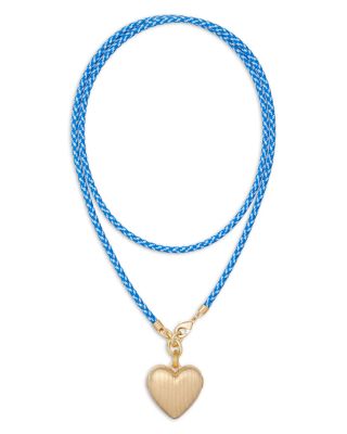 The Long Happy Cord Charm Necklace, 32"