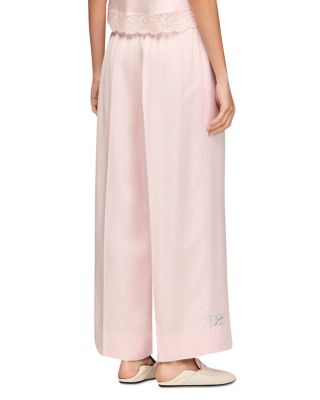 Satin Wide Leg Trousers
