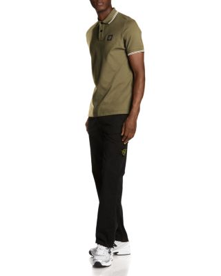 Slim Fit Stretch Pique Tipped Polo Shirt