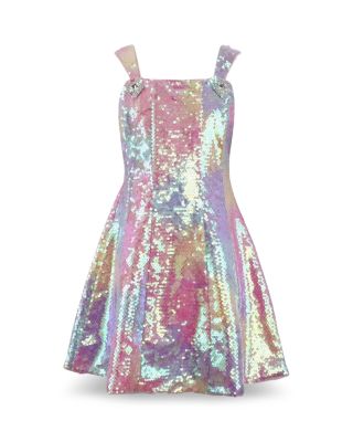 Girls' Ombr&eacute; Sequin Bows Dress - Little Kid, Big Kid