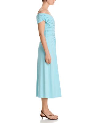 Sheyda Draped Jersey Midi Dress