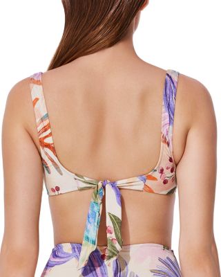 Cherry Blossom Bustier Bikini Top