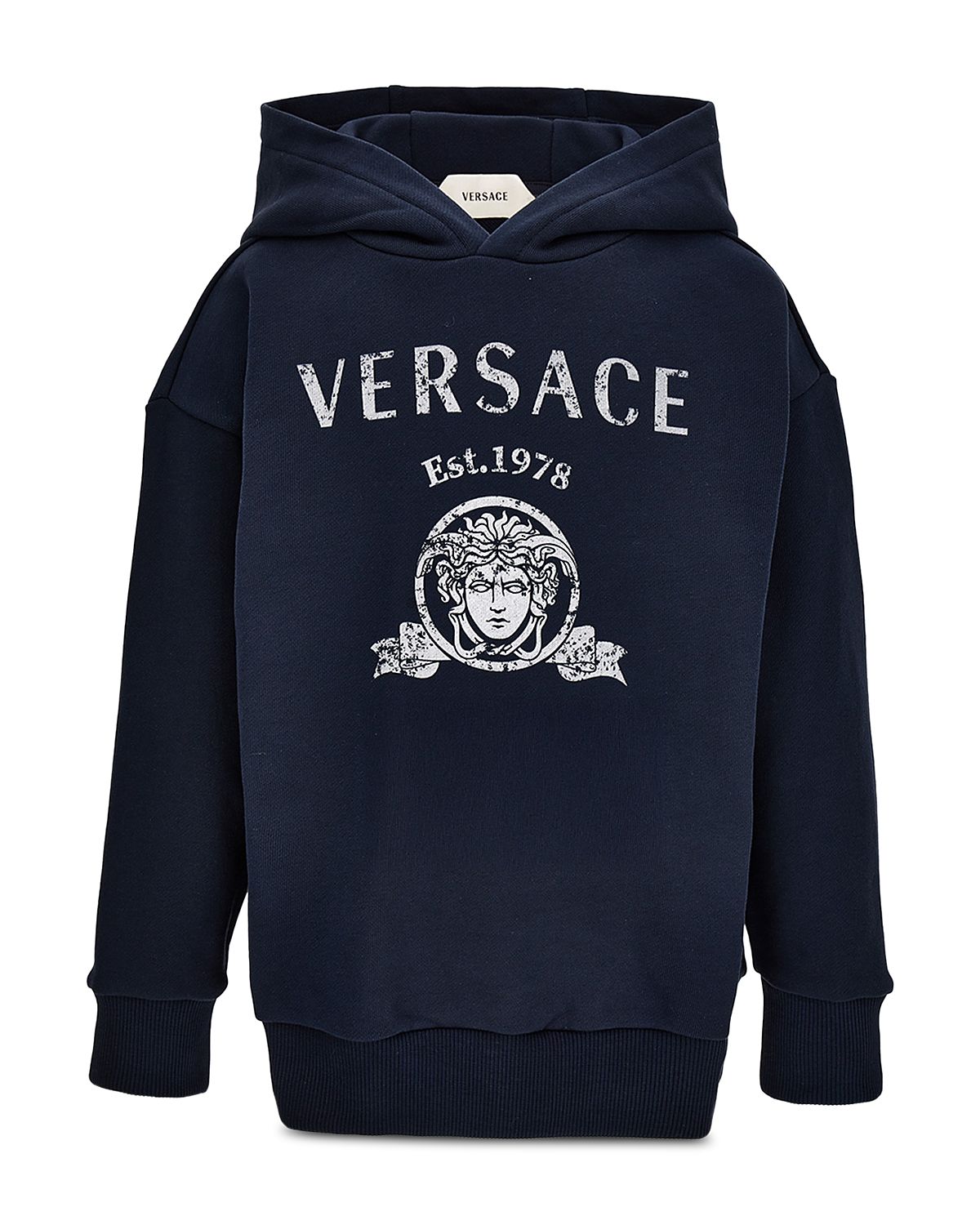 Versace Unisex Varsity Print Fleece Hoodie - Little Kid