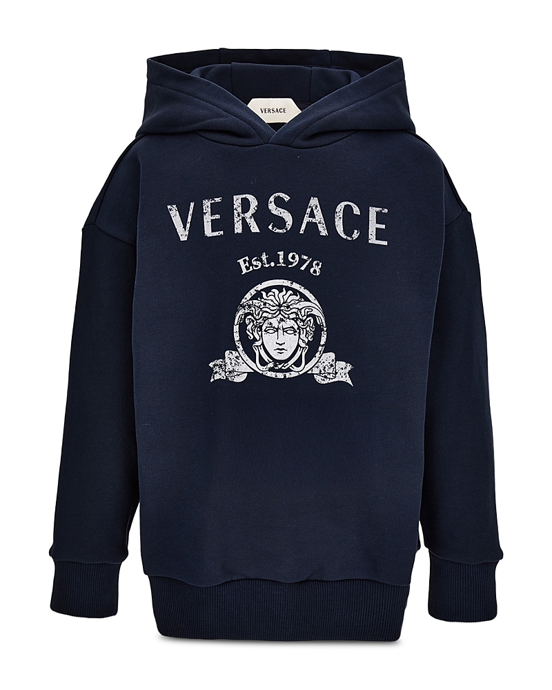 Versace Unisex Varsity Print Fleece Hoodie - Little Kid, Big Kid