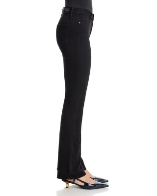 Laurel Canyon High Rise Petite Boot Jeans in Black Shadow - thumbnail 4
