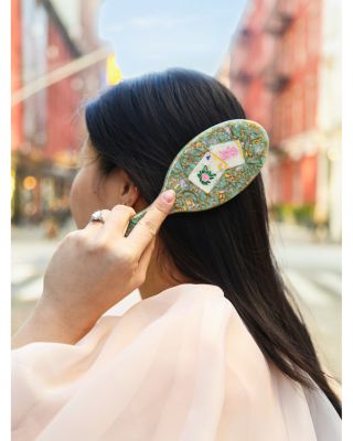 Large Amazing Hair Day Brush - Flower Mahjong