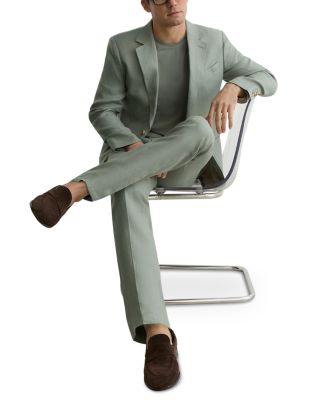 Atlantic Tailored Fit Linen Twill Suit Trousers