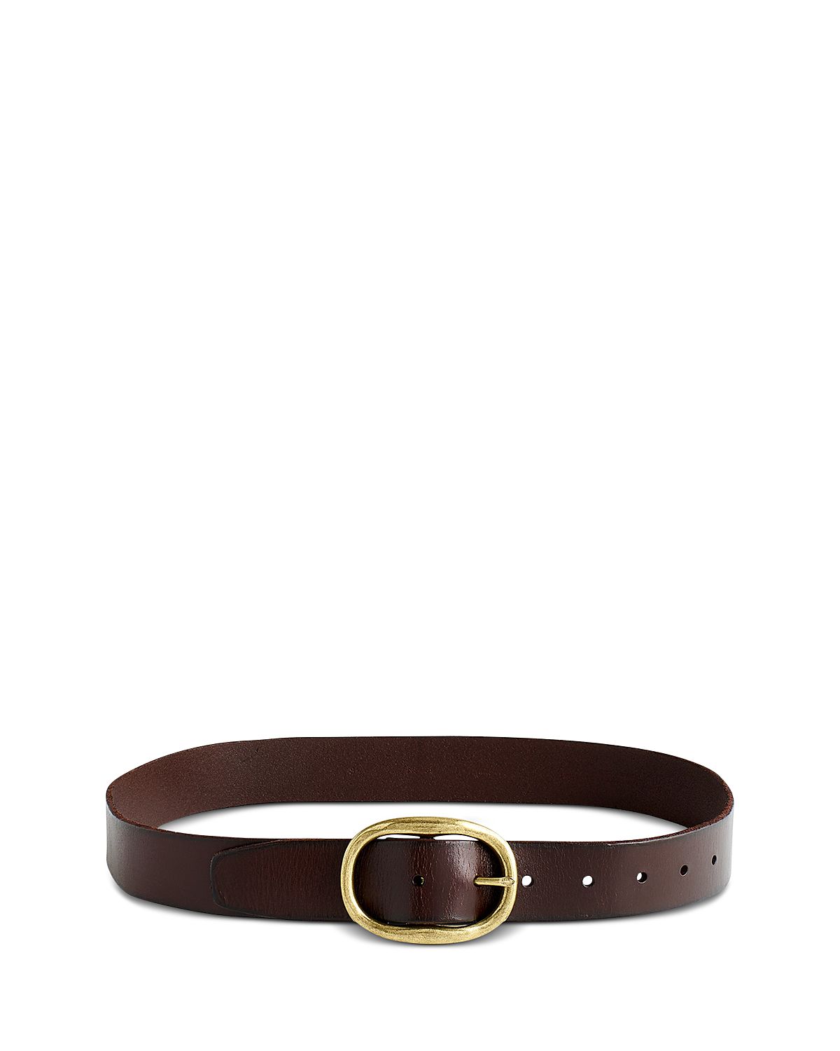 Madewell Women's Oval Buckle Distressed Leather Belt