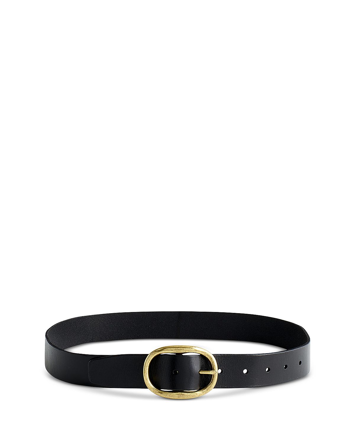 Madewell Women's Oval Buckle Distressed Leather Belt