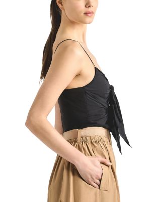 Shira Poplin Bow Top