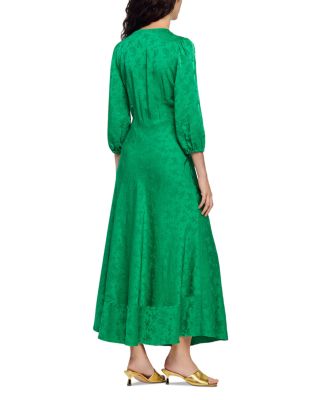 Floral Jacquard Maxi Dress