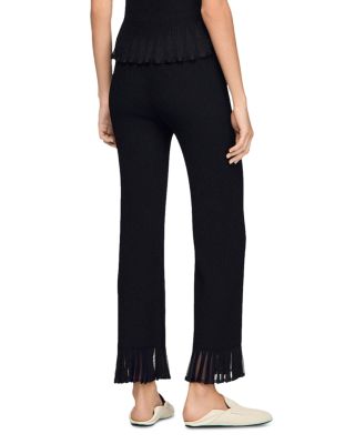 Ruffled Knit Trousers