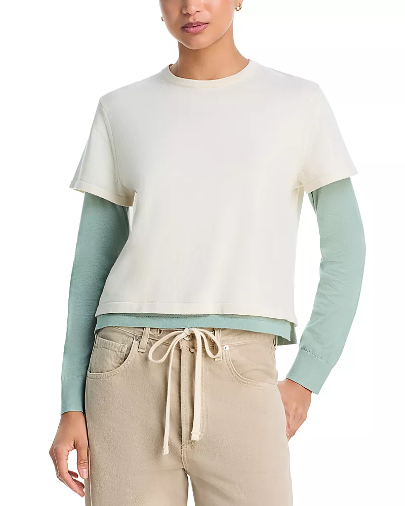 Guest in Residence Layered Long Sleeve Tee