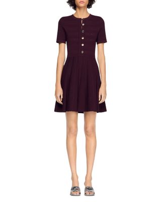 Milou Floral Knit Short Dress