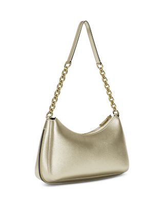 Nolita Medium Metallic Gold Leather Pouchette