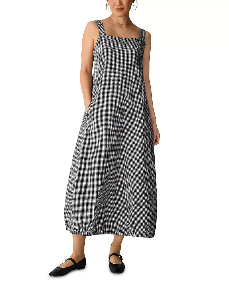 Eileen Fisher Square Neck Lantern Dress