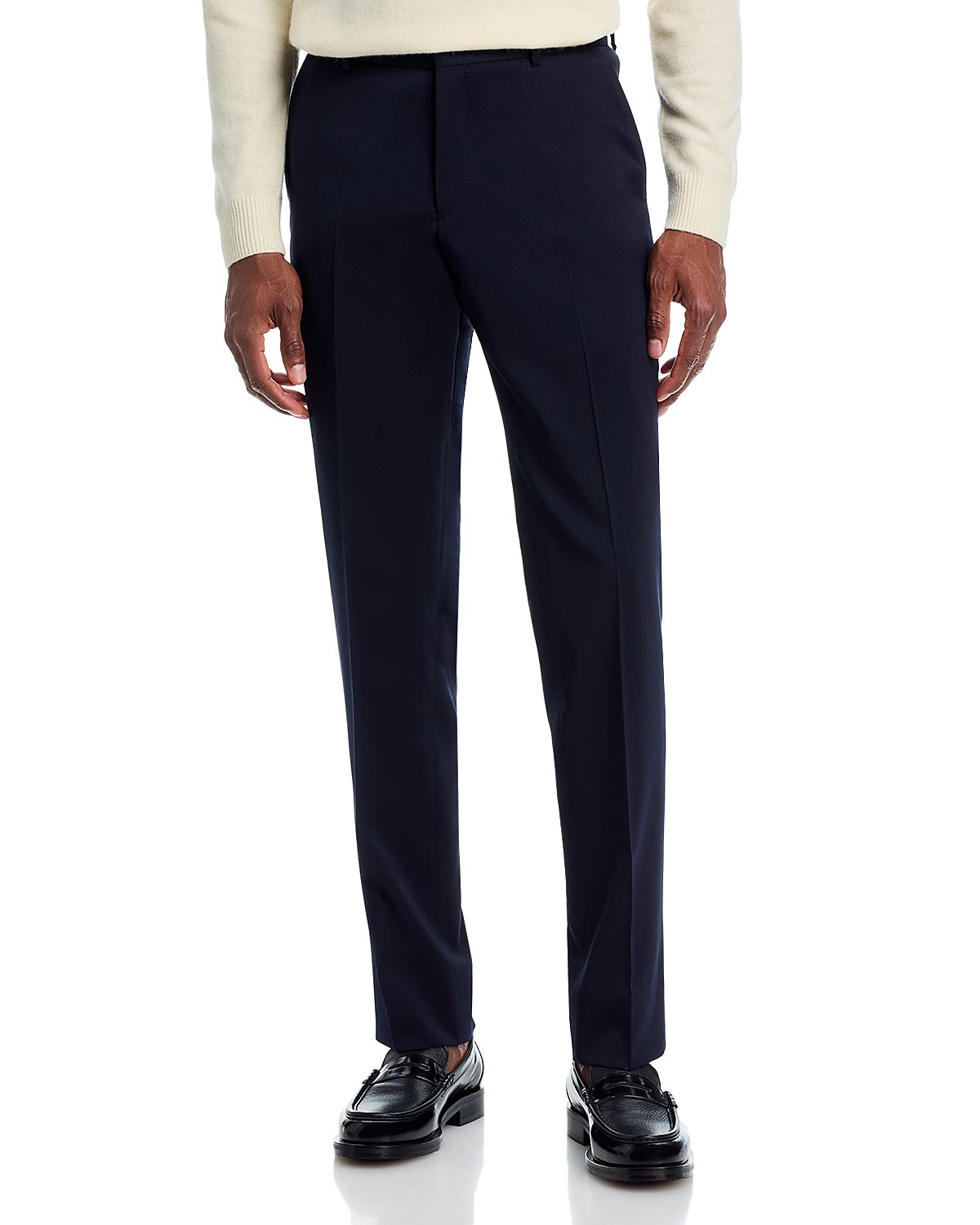 Vince Basic Regular Fit Stretch Wool Suit Pants