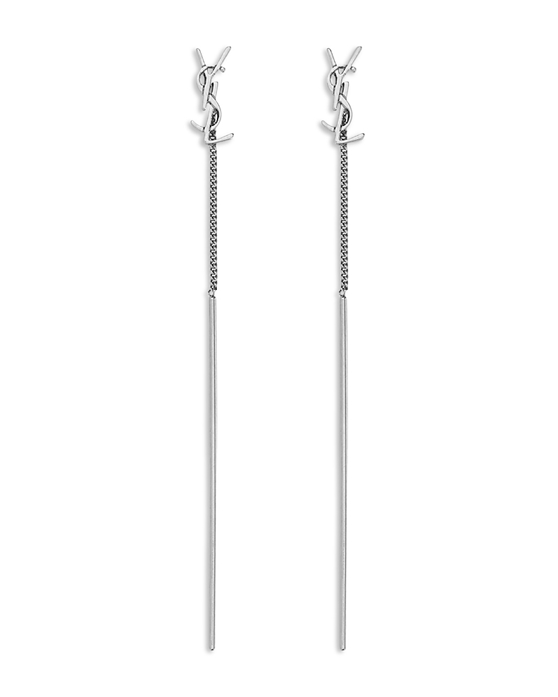 Saint Laurent Cassandre Threader Earrings