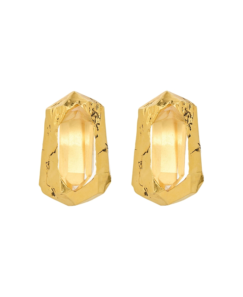 Saint Laurent Pitted Earrings