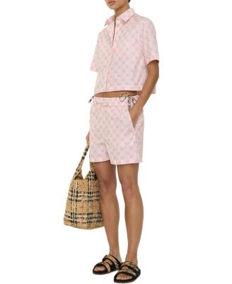  EKD Checkerboard  Cotton Poplin Shorts