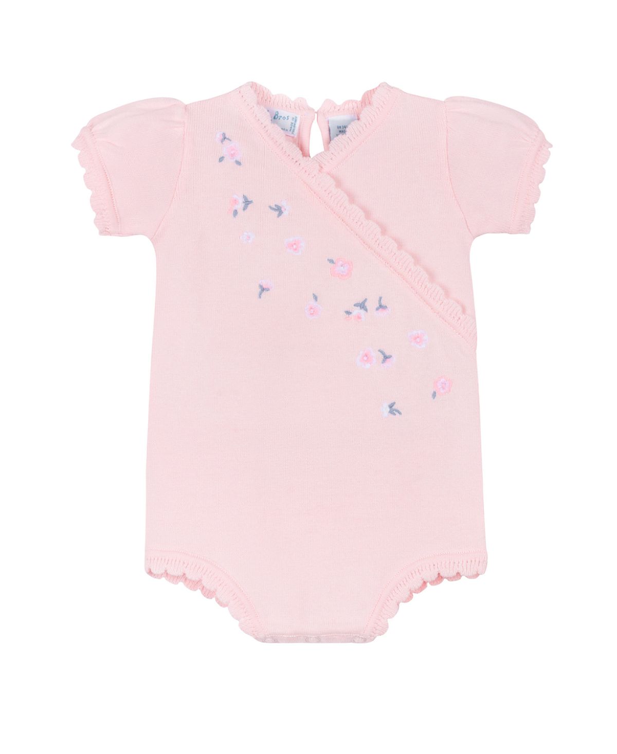 Feltman Brothers Girls' Little Blossoms Knit Romper - Baby