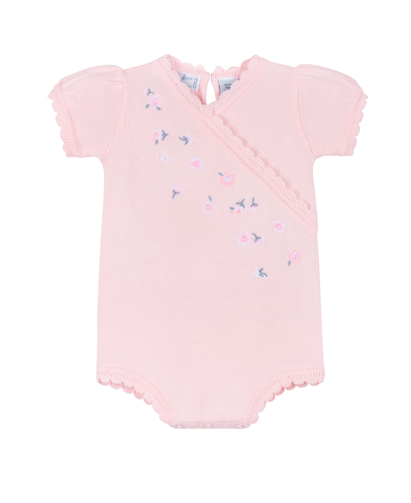 Feltman Brothers Girls' Little Blossoms Knit Romper - Baby